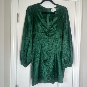 Hello Molly Fitted Green Dress